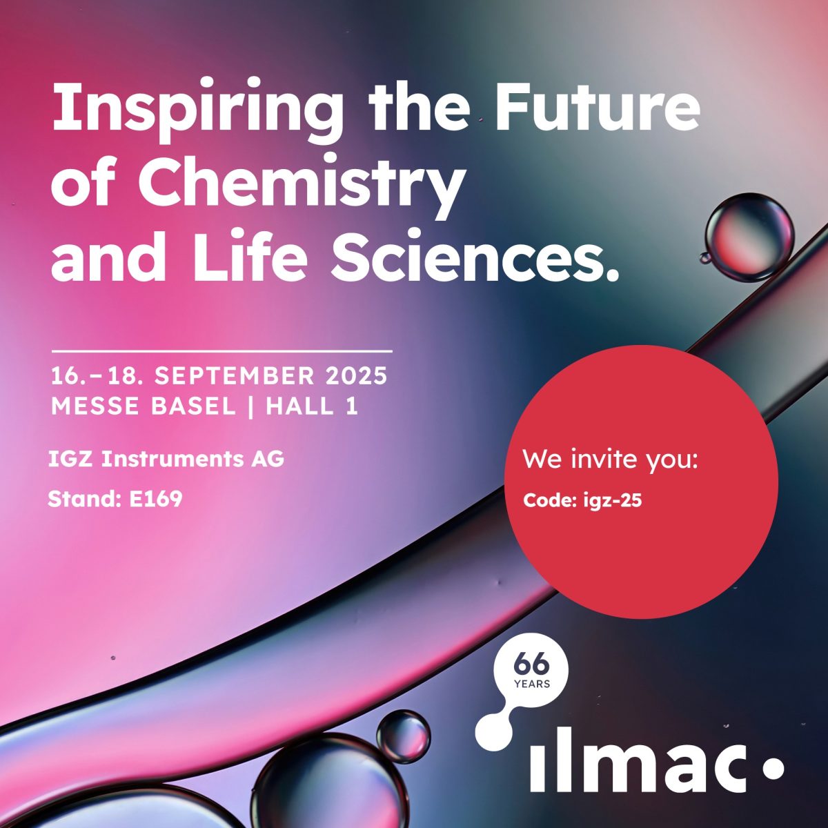 IGZ Instruments, Smart Solutions et Gelato au salon Ilmac Basel – venez nous voir !