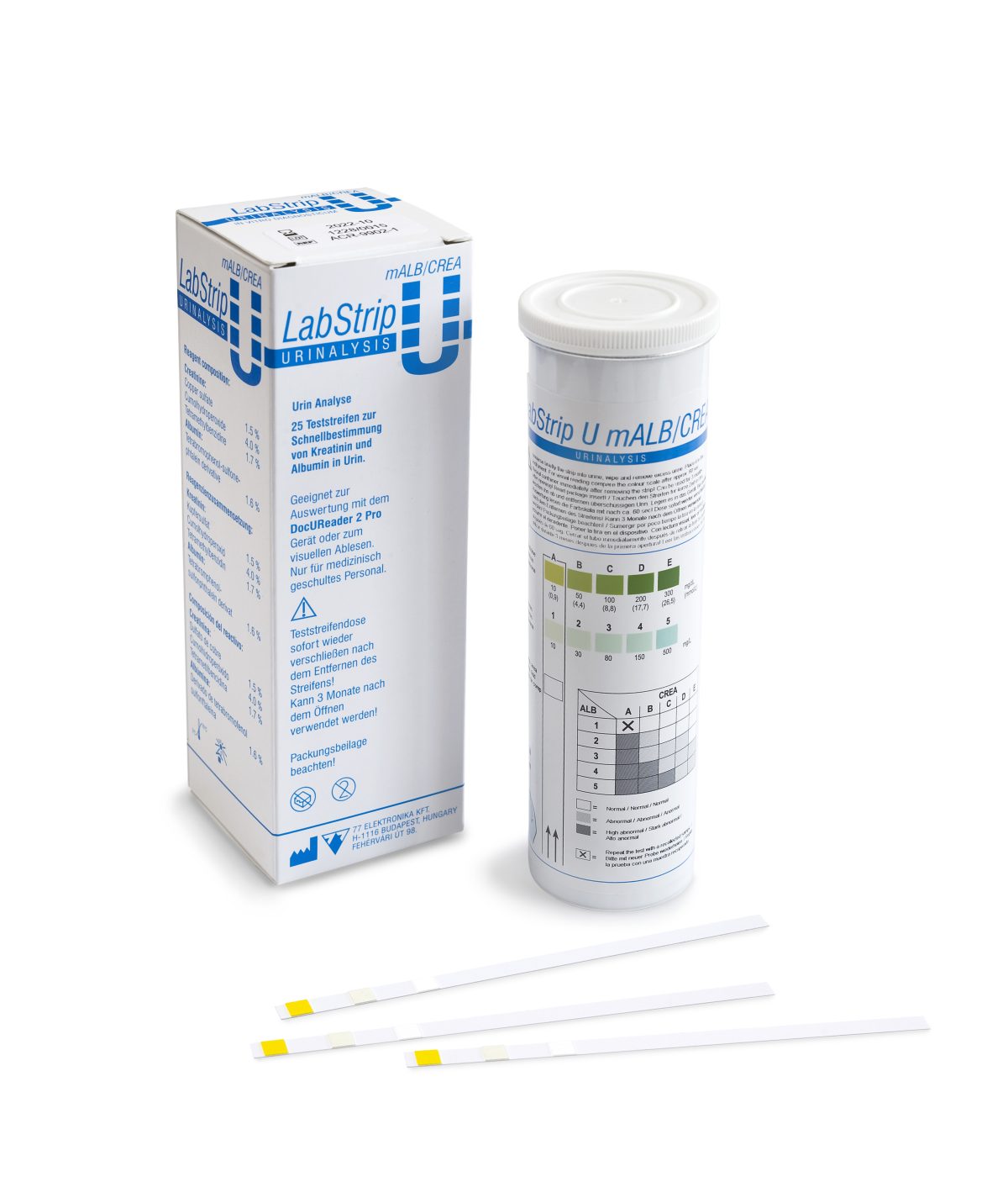 IGZ Instruments, LabStrip U mALB/CREA – Urine strips