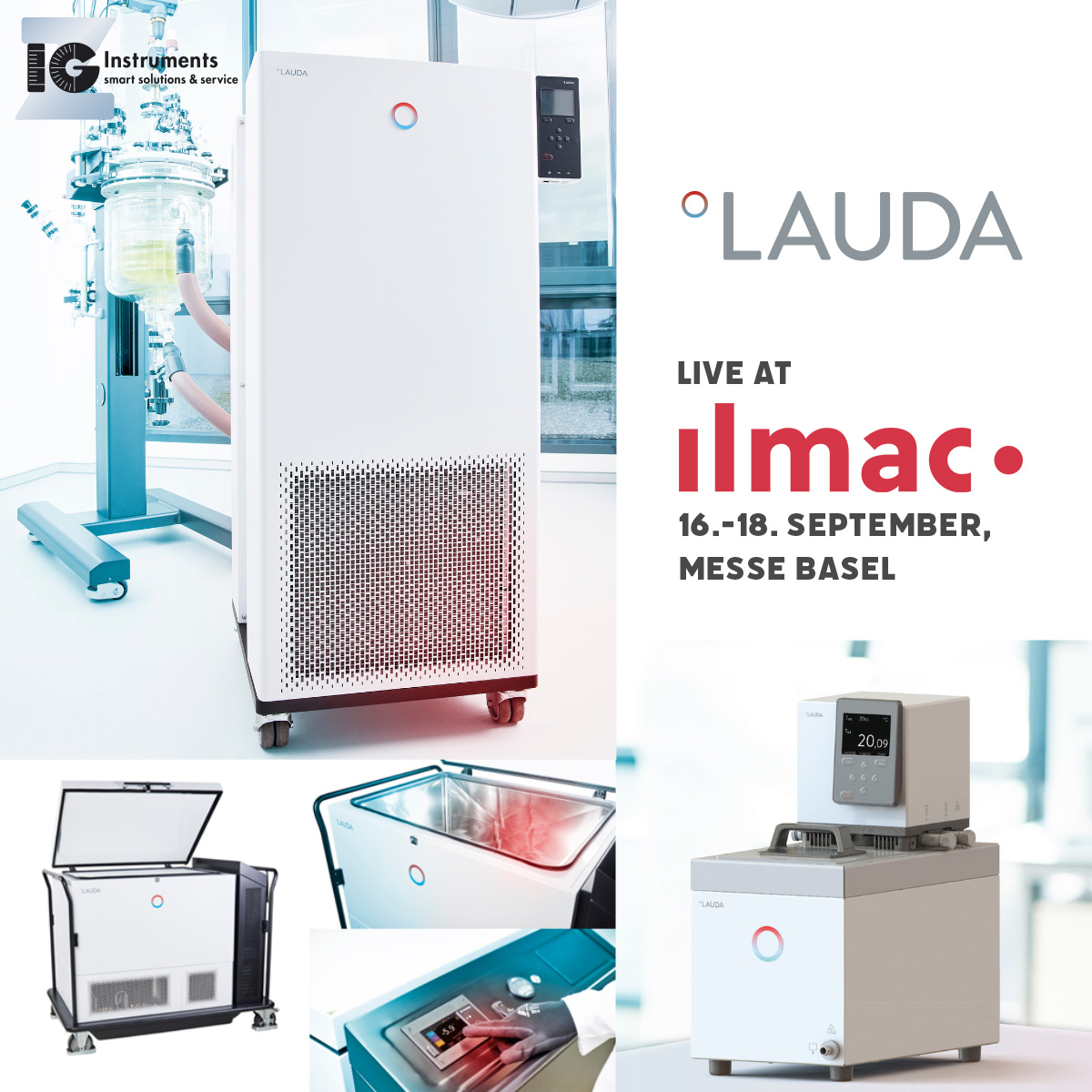 IGZ Instruments, Smart Solutions et Gelato au salon Ilmac Basel – venez nous voir !